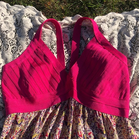 Abstract Bandage High-Low Dress - Picture 5 of 7